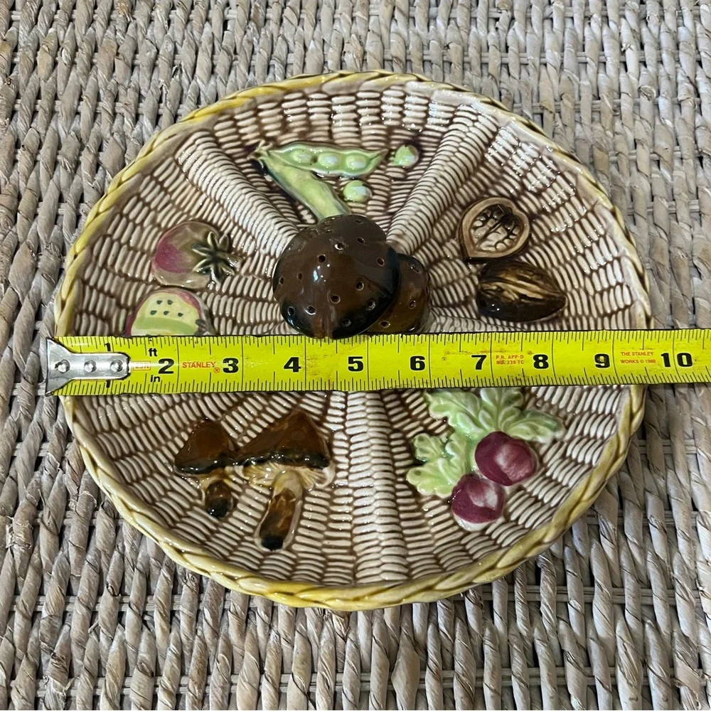 Mushroom Tilso Ceramic Vegetable Hor d’oeuvres plate Tray Dish Vintage Toothpick